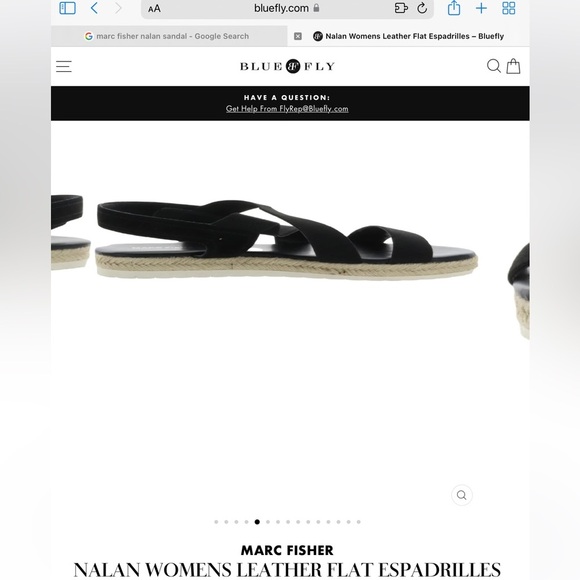 Marc Fisher Nalan black espadrille sandals - Picture 11 of 13